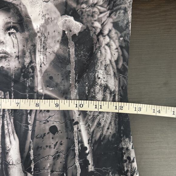 Affliction Dress Womens Small Praying Woman Mourning Graphic Tankdress Goth Emo - Picture 8 of 10